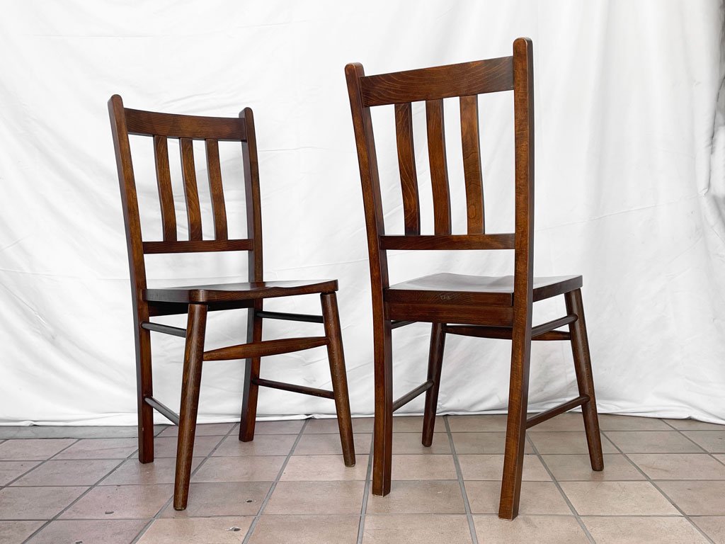 パシフィックファニチャーサービス P.F.S ミッションチェア MISSION CHAIR ビーチ無垢材 チャーチチェア B ◇