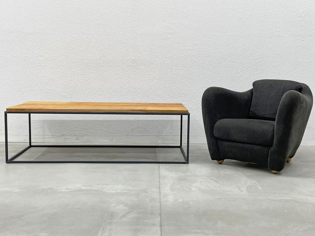 イデー IDEE ミニミラー アームチェア MINI MILLER ARM CHAIR 1シーターソファ パーソナルチェア シングルソファ ダークブラウン ファブリック 〓
