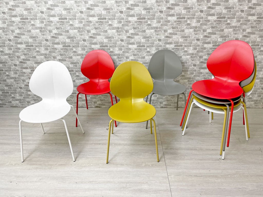 カリガリス Calligaris バジル BASIL ダイニングチェア 樹脂シート CS/1359 スタッキング マットレッド 定価¥22,550- B ●