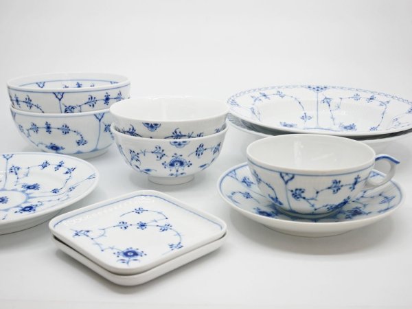 ロイヤルコペンハーゲン ROYAL COPENHAGEN ブルーフルーテッド プレイン Blue Fluted Plain ボウル Φ13cm デンマーク 北欧食器 A ●