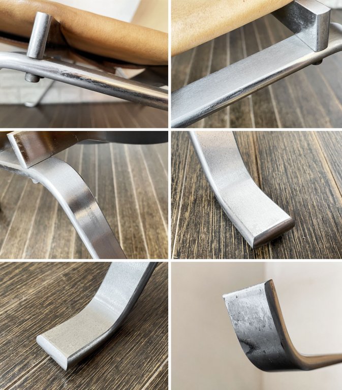 フリッツハンセン Fritz Hansen PK22 ラウンジチェア 本革 ナチュラルレザー ポール・ケアホルム 北欧 名作家具 定価¥855,800- ◎