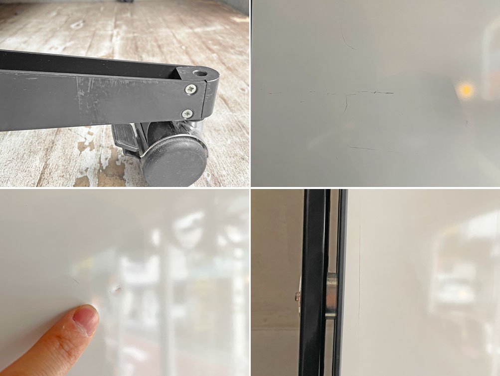 ユーエスエムハラー USMハラー USM Haller ホワイトボード パーテーション 間仕切り ブラック キャスター付き♪