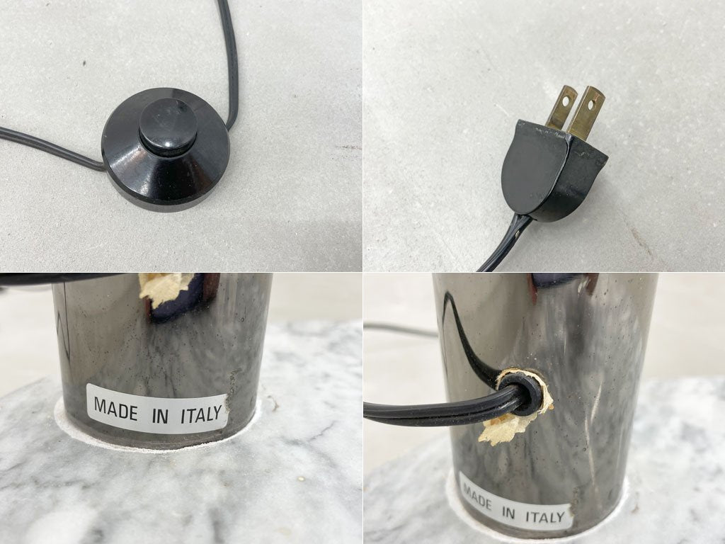 ミッドセンチュリーデザイン 3スポット シェード スタンドライト フロアランプ 大理石ベース 3 spots ball shade Standlamp イタリア製 〓