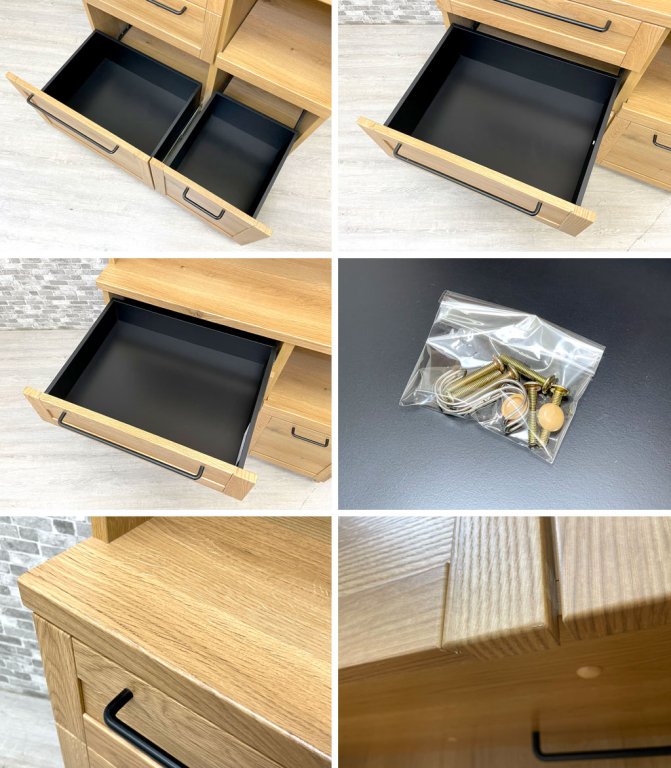 サンキコーポレーション 大川家具工業会 ジュリー JULIE 100 キッチンボード 食器棚 定価¥123,500- ●