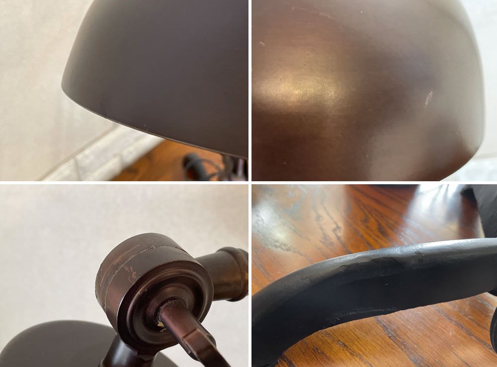 デカール DECAL ディーストック D.Stock 1301 スタンドライト テーブルランプ スチール ブラス ダークブロンズ仕上げ インダストリアルデザイン 定価¥47,500- ◎