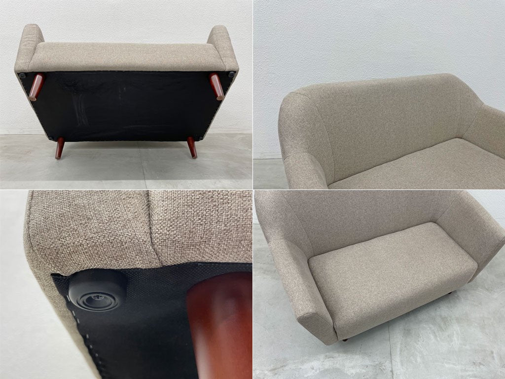 ビーカンパニー B-COMPANY R-SOFA 2Pソファ ファブリック チャコール 北欧スタイル 〓