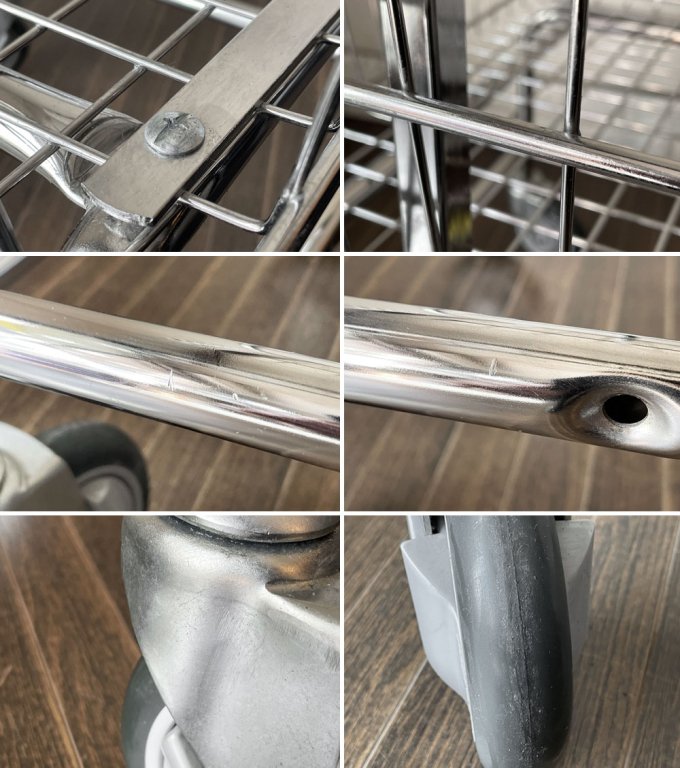 R&B ワイヤー プロダクツ R&B WIRE PRODUCTS ランドリーカート シングルポール P.F.S取扱 アメリカ家具 定価¥38,500- ◎