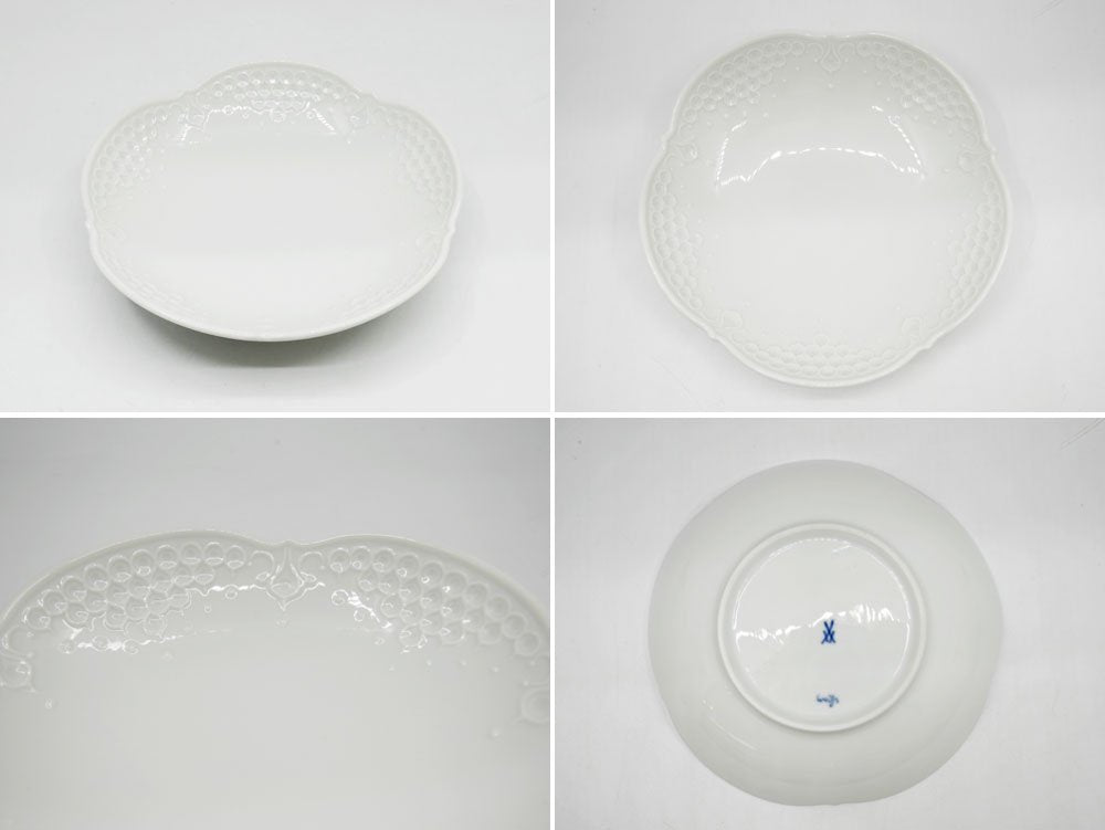 マイセン Meissen ホワイトレリーフ コーヒーカップ&ソーサー C&S ルードヴィッヒ・ツェプナー Ludwig Zepner ドイツ 美品 ●