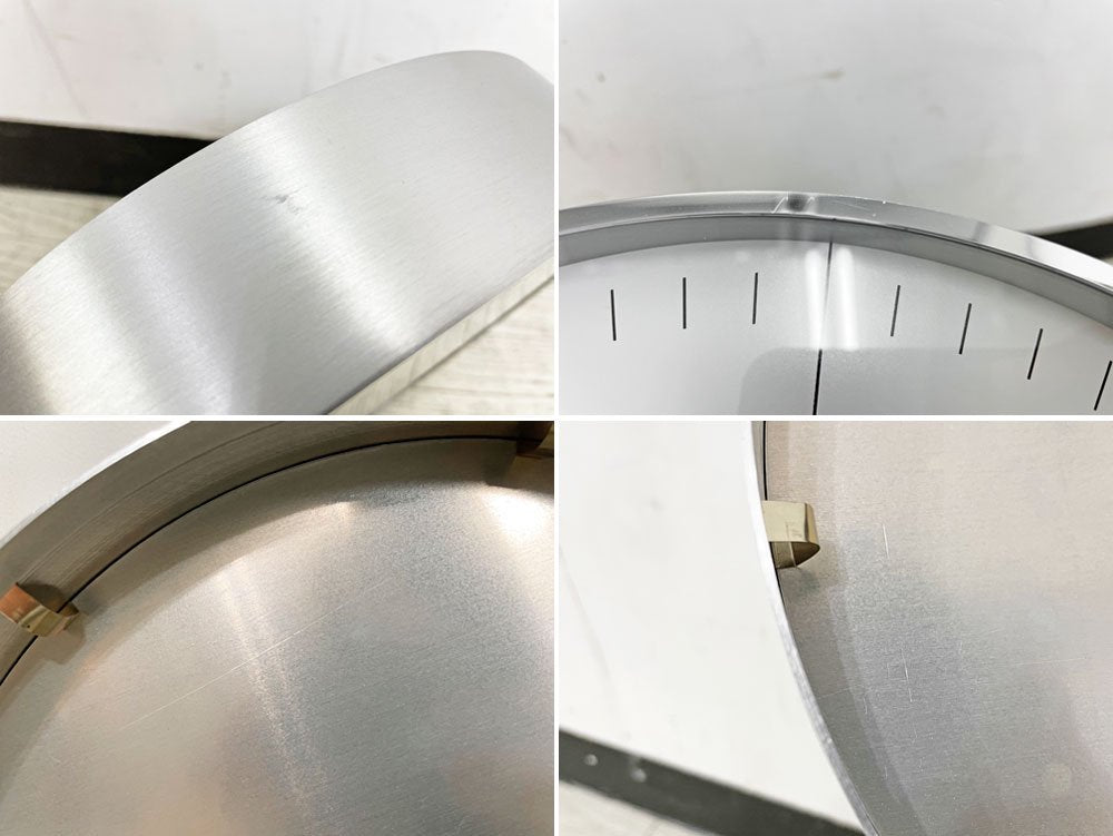ユンハンス JUNGHANS マックスビル Max Bill ラインダイヤル Line Dial ウォールクロック 壁掛け時計 Φ30cm ドイツ ●