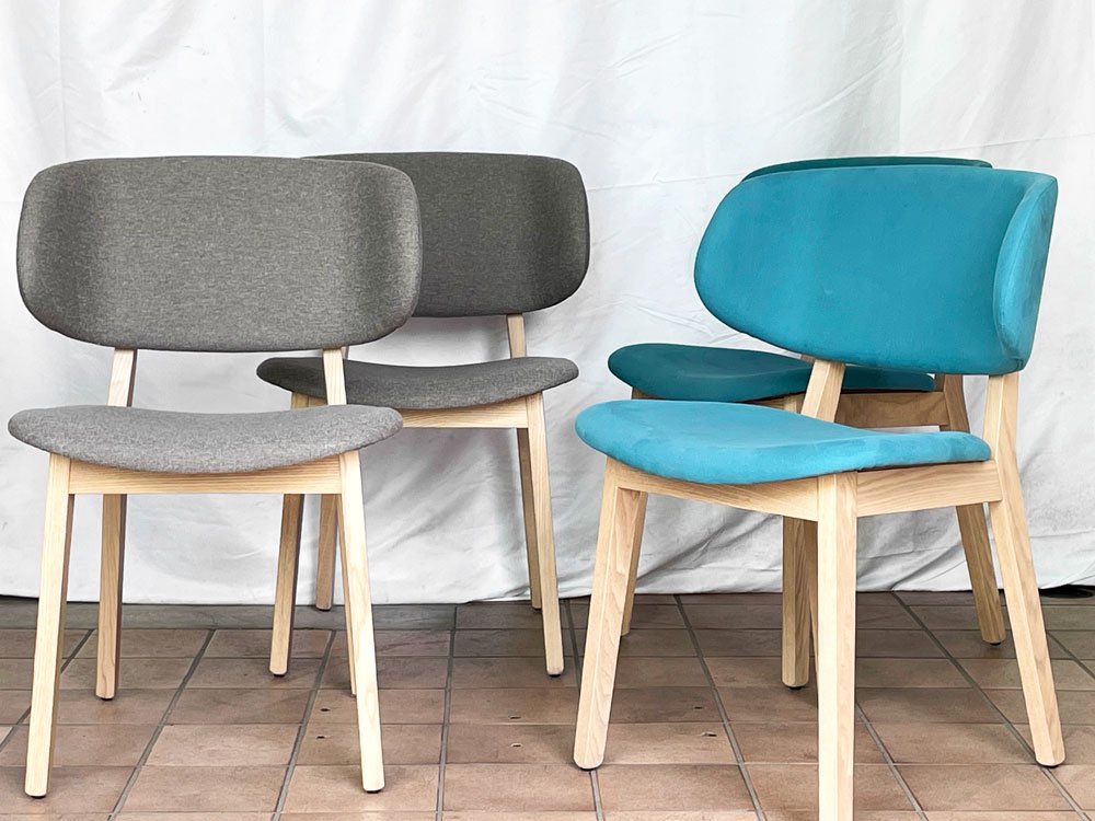 カリガリス Calligaris クレール Claire ダイニングチェア タモ材 アクアマリン Orlandini Design イタリア 北欧デザイン 参考価格51,590円 美品 A ◇