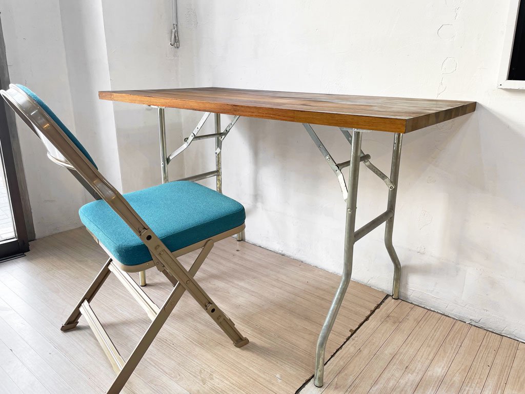 インダストリアル ダイニングテーブル ワークテーブル 作業台 エブコ EBCO ウィッシュボーンレッグ フォールディング パシフィックファニチャーサービス PFS 取り扱い ★
