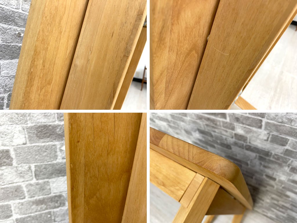 モモナチュラル MOMO Natural ヴィボ VIBO ユニットベンチ ダイニングベンチ オーバル W100 アルダー無垢材 オイルフィニッシュ 定価¥39,000- ●