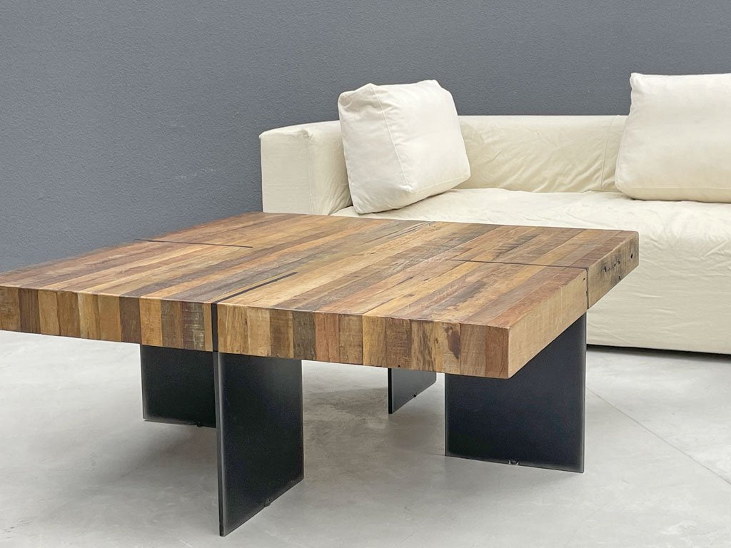 ビーナ bina アレック コーヒーテーブル ALEC COFFEE TABLE 廃材 スクラップウッド インダストリアルデザイン アスプルンド取扱 定価162,000円 廃盤 〓