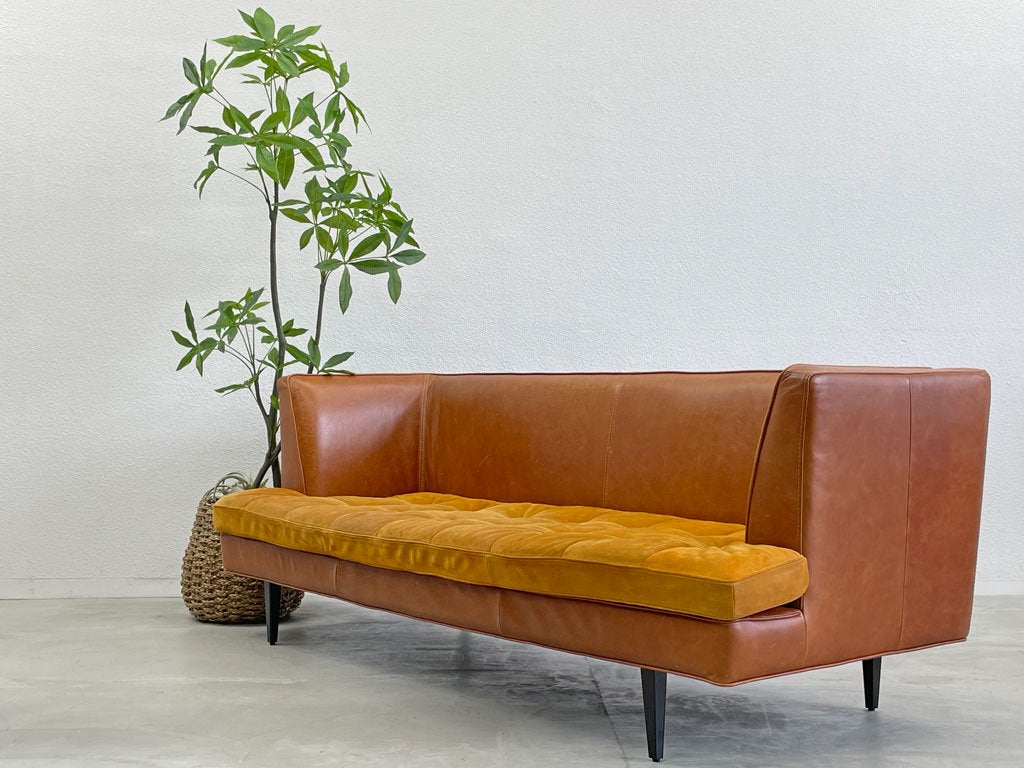 クラッシュゲート CRASH GATE タブーレザーワークス tabu Leather Worksグリム 3シーター ソファ GRIM SOFA 本革×ヌバック 〓