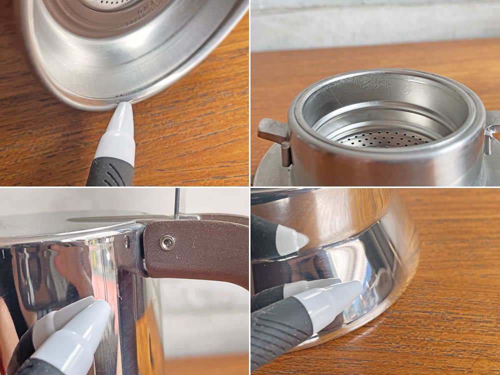 アレッシィ ALESSI 9090/6 エスプレッソコーヒーメーカー 3カップ用 リチャード・サッパー♪