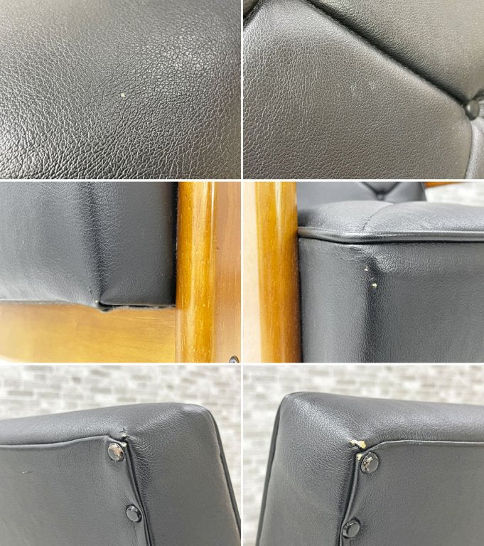 カリモク karimoku 肘掛け椅子 1Pソファ ブラック WS1180BW レトロモダン ジャパニーズミッドセンチュリー 国産 参考定価 \52,140- ●