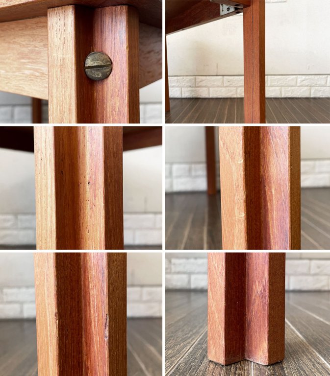 デンマークビンテージ Danish Vintage チーク材 センターテーブル ローテーブル スクエア W75cm 北欧家具 ◎