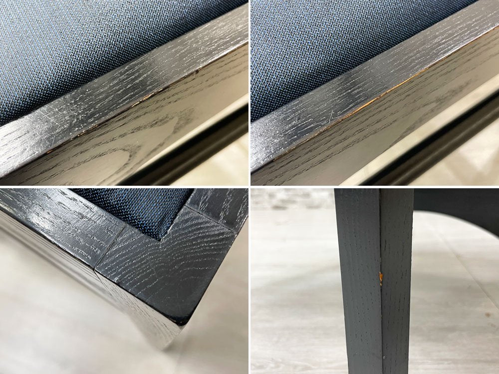 カッシーナ Cassina アーガイル ハイバックチェア 302 ARGYLE CHAIR ファブリックシート ネイビー チャールズ・レニー・マッキントッシュ MoMA ●