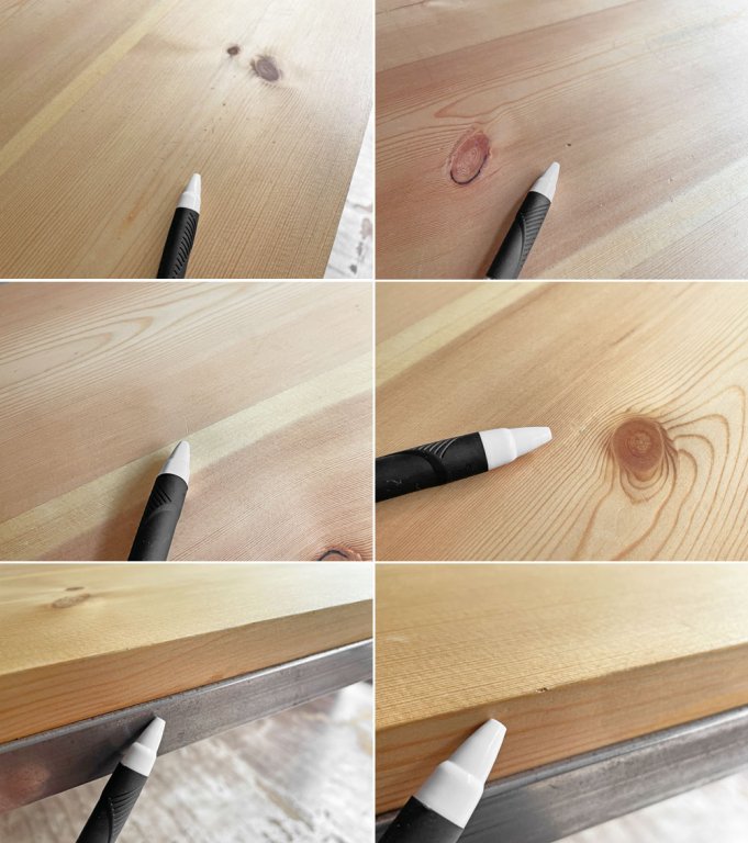 ツールボックス TOOLBOX デスク テーブル レッドパイン材天板 アイアンフレーム オーダーメイド W163 インダストリアルデザイン 工業系 ♪