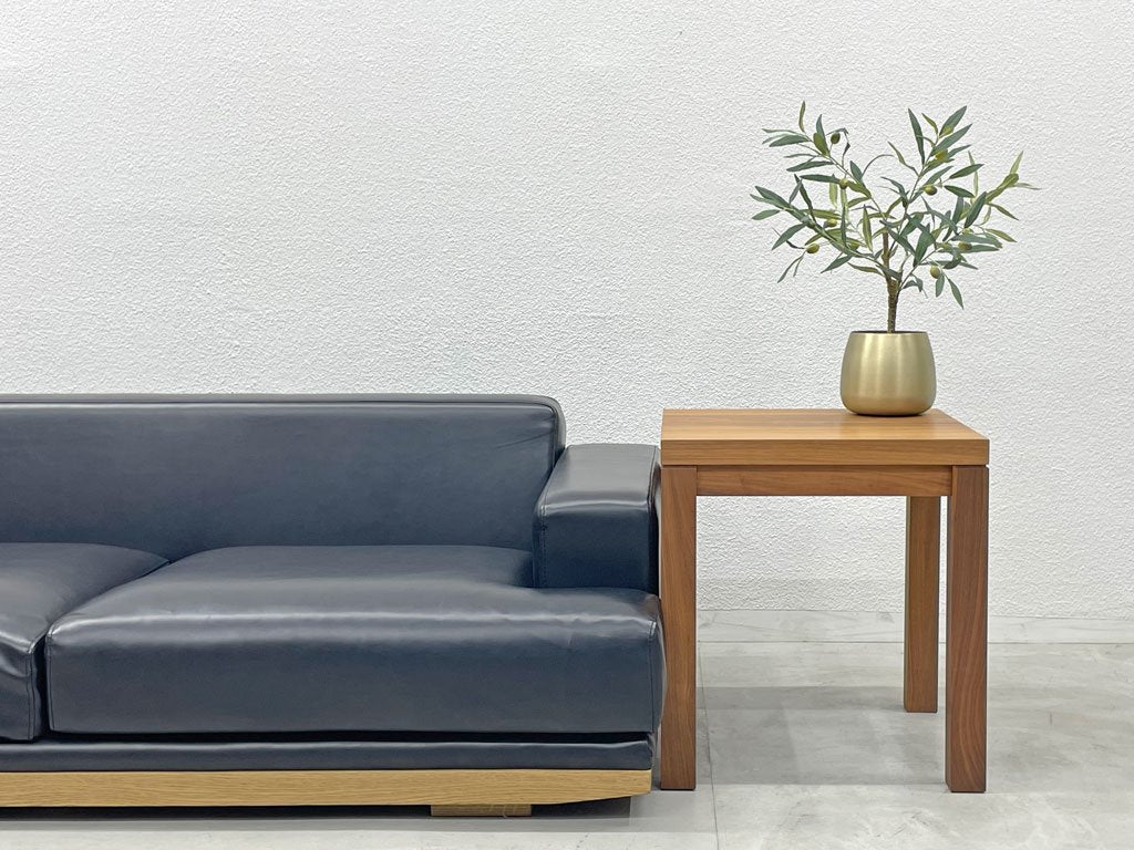 ワイスワイス WISE WISE ソリッド SOLID ランプテーブル サイドテーブル ウォールナット YN-303 W55cm 〓