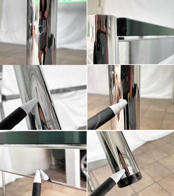 USMハラー USM Haller モジュラーファニチャー Modular Furniture ハラーテーブル ワークテーブル W150 ガラス天板 ◇