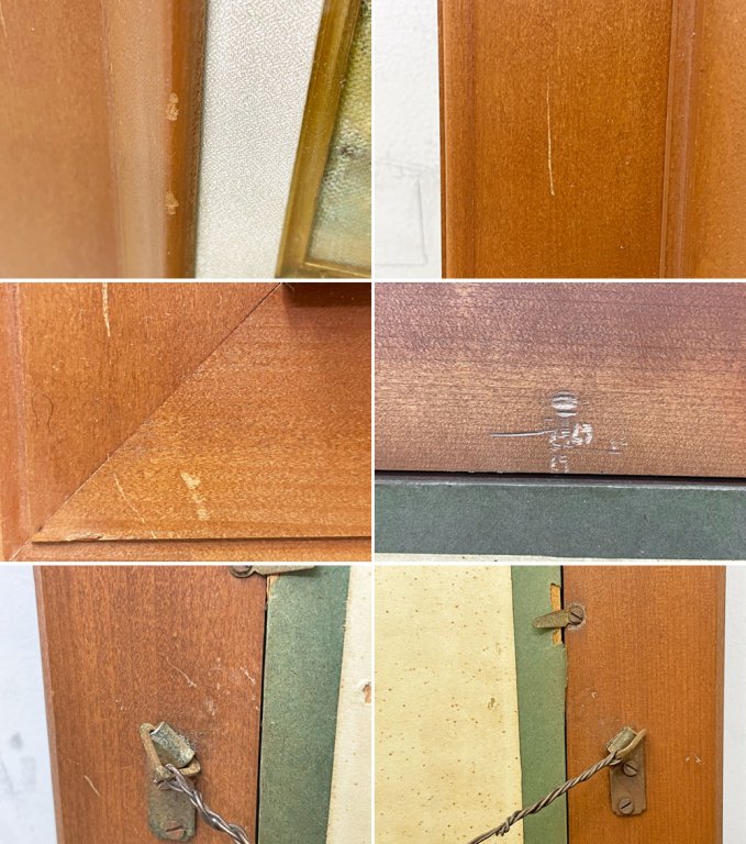 市村一 Hajime Ichimura 「早春」 1972年 油彩 油絵 風景画 絵画 洋画家 額装品 ●