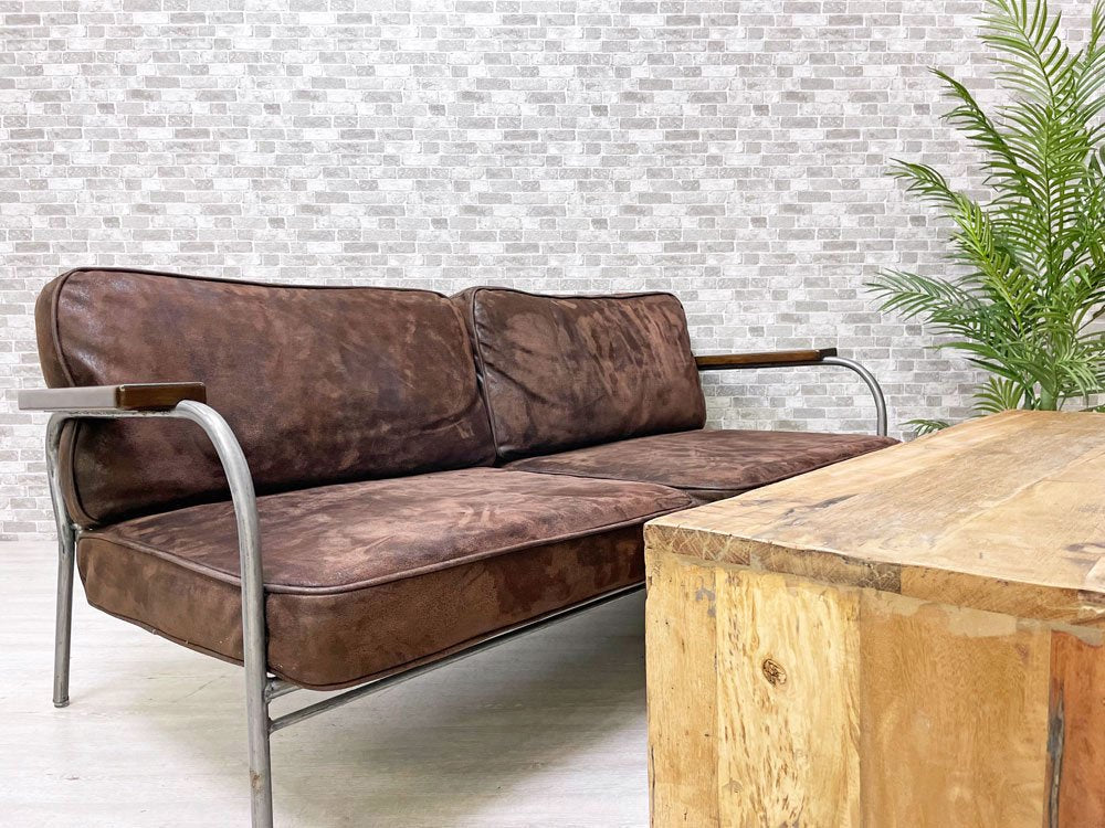 ジャーナルスタンダードファニチャー journal standard Furniture ラバル ソファ LAVAL SOFA 2Pソファ レザー ビンテージスタイル 定価¥231,000- ●