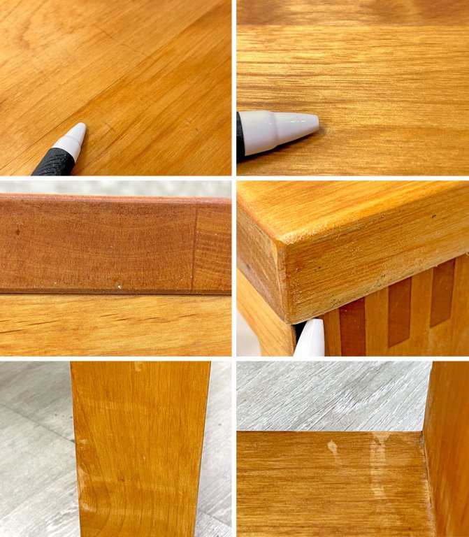 イクスス ikususu FURNITURE IXLT-05 アルダー無垢集成材 ローテーブル センターテーブル 文机 ロの字形 オイル仕上げ 定価¥77,000- ●