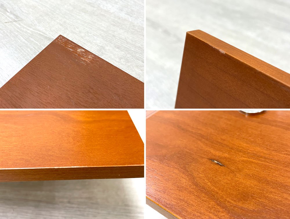 ヤマギワ yamagiwa P-FLAT 3灯 シーリングライト チェリー材 G1486H モダンデザイン 廃番 希少 ●