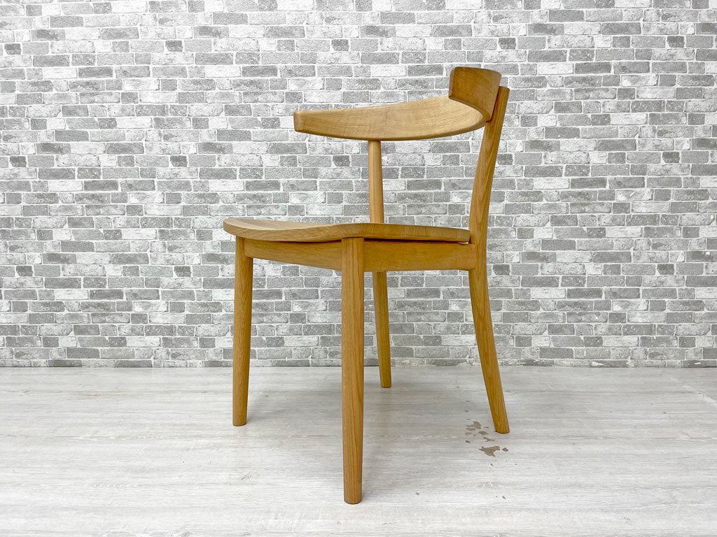 無印良品 MUJI リアルファニチャー REAL FURNITURE オーク無垢材 ダイニングチェア ハーフアーム 定価￥62,000- ○ –  TOKYO RECYCLE imption