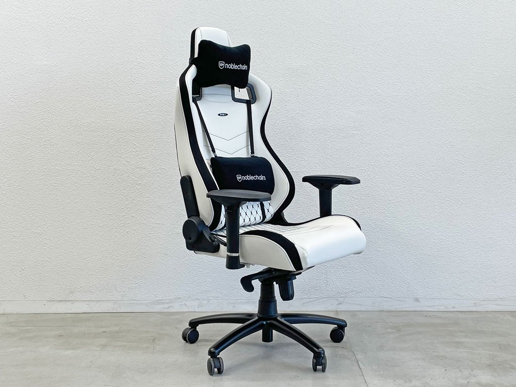 ノーブルチェア noblechairs エピック EPIC ゲーミングチェア ガス圧昇降 リクライニング 可動式 ヘッドレスト&ランバーサポート 約7.0万円 〓