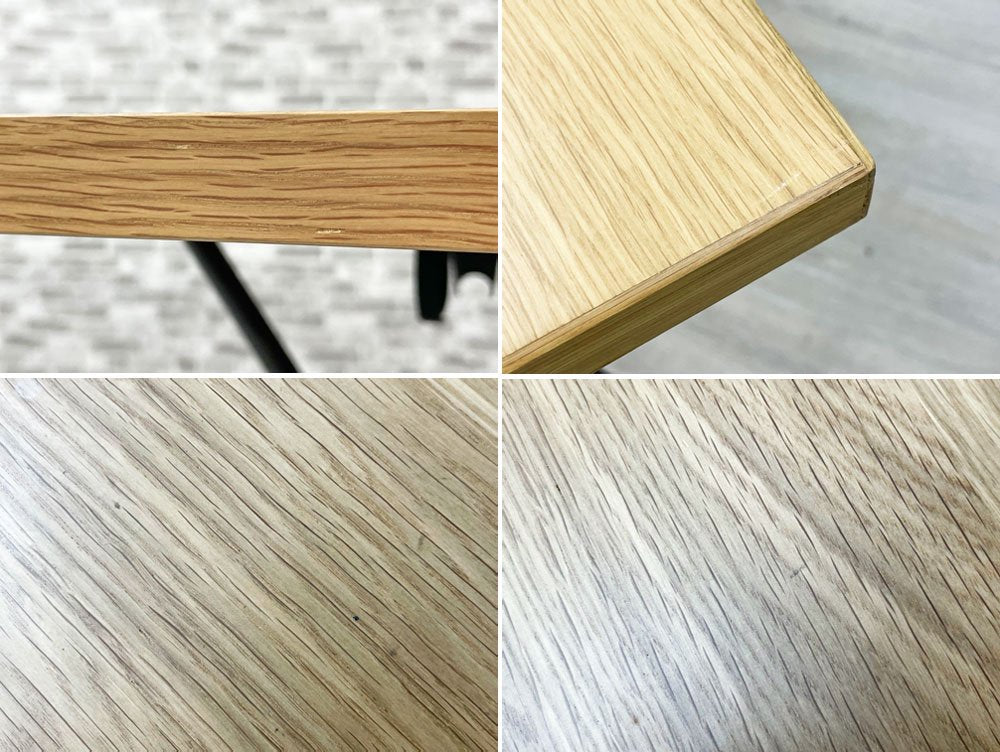 無印良品 MUJI 折りたたみテーブル ダイニングテーブル オーク材 × スチール脚 W120cm フォールディング ナチュラル シンプルデザイン 定価¥25,900- ●