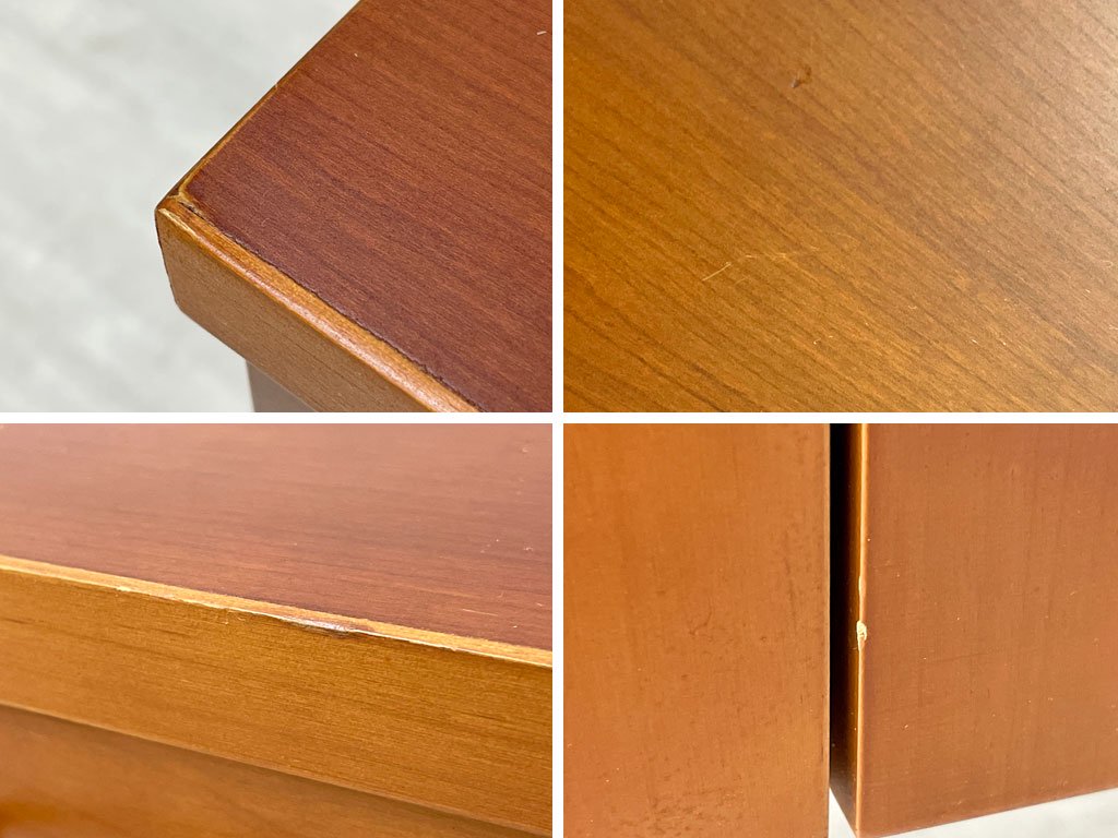 ナチュラルモダン Natural Modern TV台 ローボード W118cm フラップ扉 磨りガラス ウッド×スチール リメイク品 ●