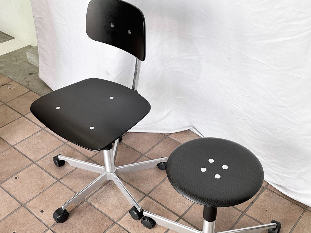 エンゲルブレヒト Engelbrechts ケヴィスツール KEVI 2532 ブラック デスクチェア 5本脚 ヨルゲン・ラスムセン デンマーク 北欧家具 ◇