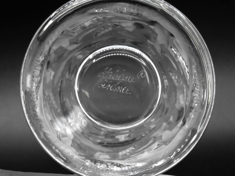 ラリック LALIQUE イロンデル ツバメ クリスタル タンブラー グラス 2客セット 箱付き 未使用保管品 ●