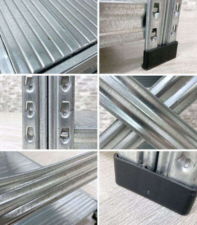 メタルシステム METALSISTEM SUPER123 スチールシェルフ STEEL SHELF 5段 アスプルンド取扱い インダストリアル W98×D34×H106cm 定価¥31,500- ●