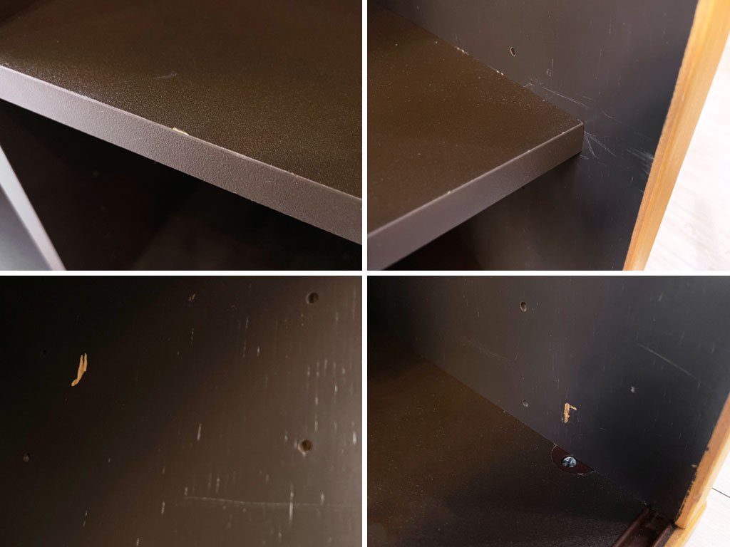 ラボファ Labofa 木製キャビネット ストレージ 蛇腹扉 デンマーク製 鍵なし 台座なし W116cm デンマーク製 北欧家具 ★