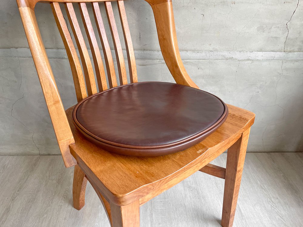 アクメファニチャー ACME Furniture レザーシートクッション 丸型 スマトラ フロアクッション 座布団 ビンテージスタイル ♪