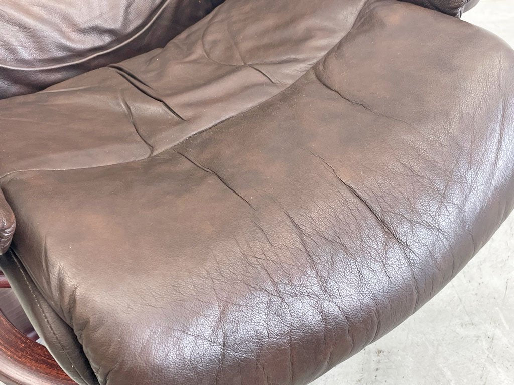 エコーネス EKORNES レノ RENO ストレスレスチェア stressless リクライニングチェア&オットマン付 ブラウン 〓