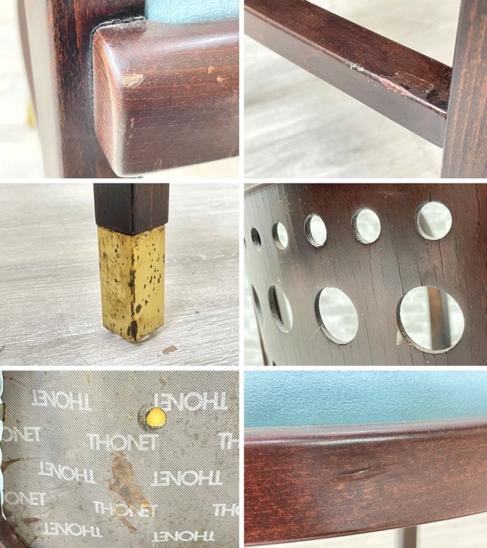 トーネット THONET ワーグナーチェア アームチェア スエード調ファブリック Otto Wagner ウィーン分離派 セセッション アール・ヌーヴォー 廃番 希少 ●