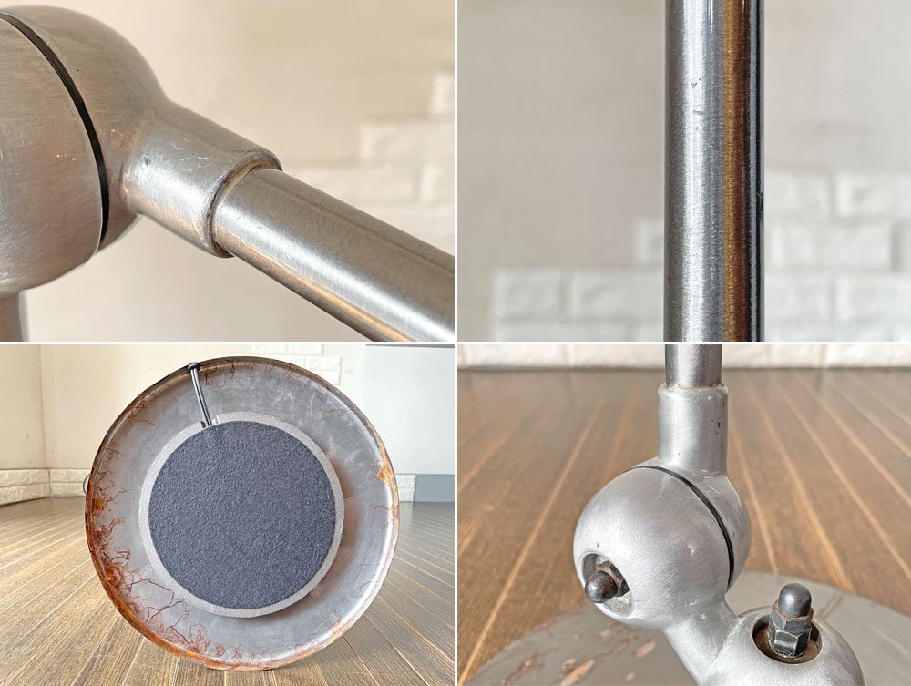 ジェルデ JIELDE フロアランプ 1240 FLOOR LAMP ブラッシュドスチール パシフィックファニチャーサービス取扱い P.F.S 定価123,200円 ◎