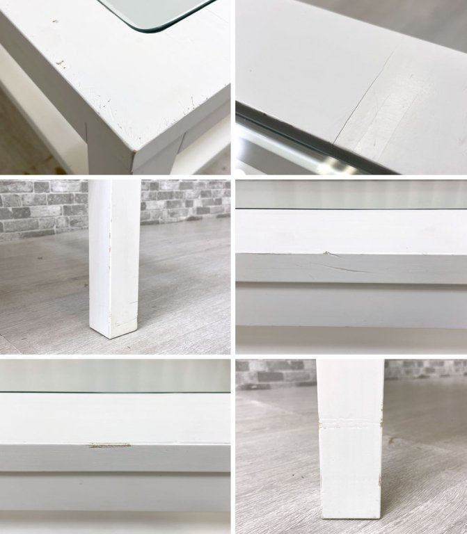 モモナチュラル Momo Natural シエル CIELE ビット ガラストップ BIT GLASS TOP ローテーブル パイン材 定価¥21,500- ●