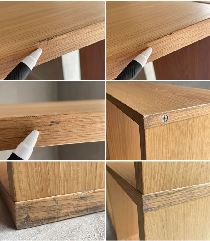 無印良品 MUJI スタッキングシェルフ 2列5段 オーク材 オープンシェルフ スタッキングチェスト2点付属 合計定価¥45,380- ♪