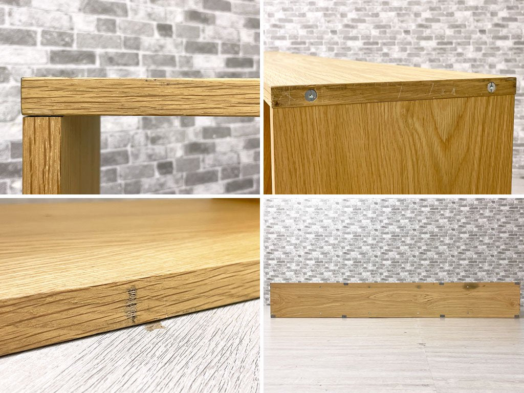 無印良品 MUJI オーク材 スタッキングシェルフ 5段2列 ナチュラル シンプルデザイン スタッキングチェスト 抽斗 定価¥46,880- ●