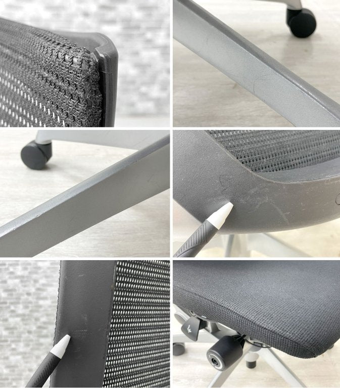 オカムラ okamura バロンチェア Baron Chair デスクチェア CP85DR FDF1 ハイバック スタンダードメッシュ ブラック ジョルジェット・ジウジアーロ ●