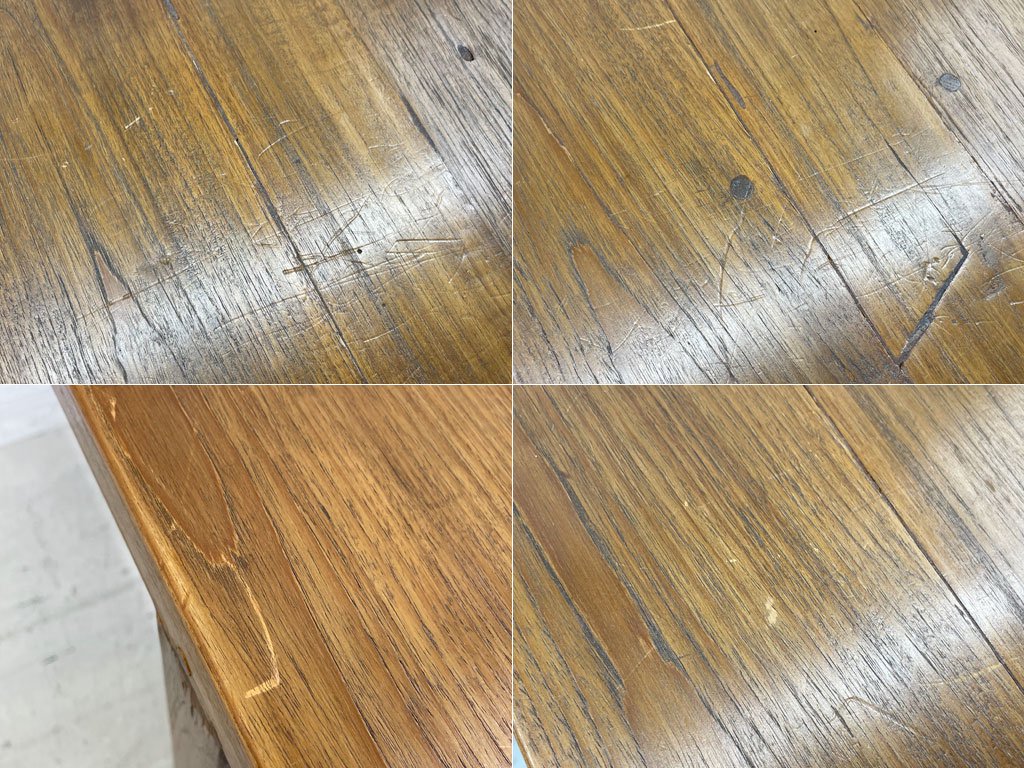 イデー IDEE パシフィックコレクション Pacific Collection フィオーレ ベンチ FIORE TABLE オールドチーク無垢材 ベンチ幅 300cm 〓