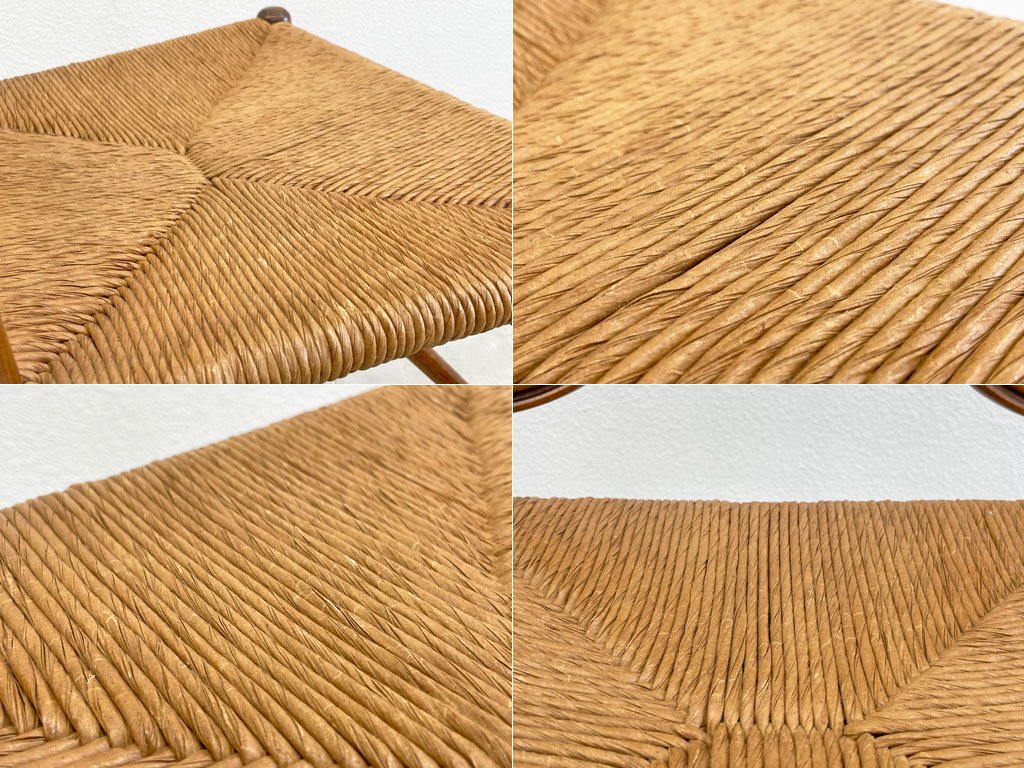 アーリーアメリカン シーフバック サイドチェア Sheaf Back Side Chair ダイニングチェア ラッシ張り 〓