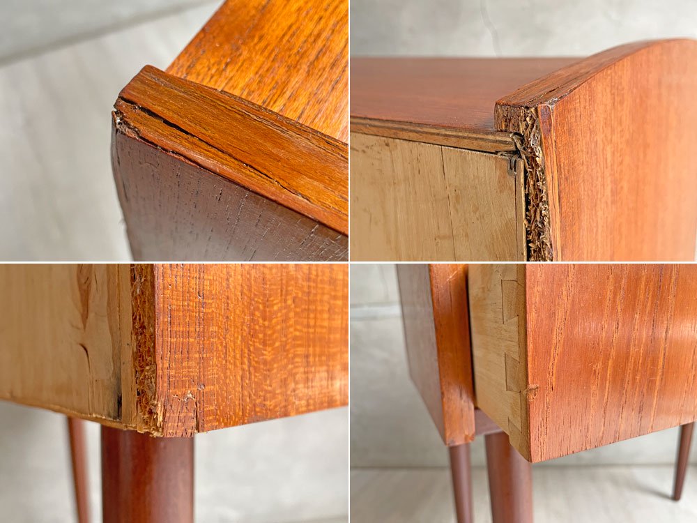 デンマークビンテージ Danish Vintage チーク材 サイドチェスト キャビネット 2ドロワー 2段 北欧家具 ♪