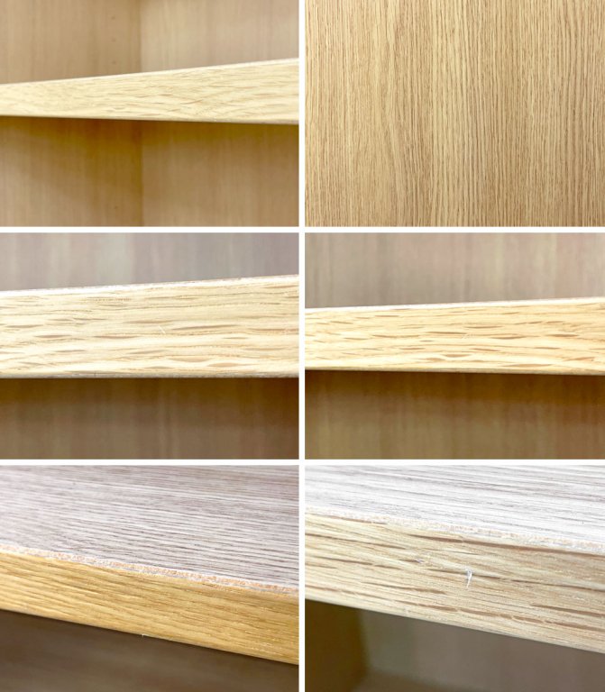 カリモク karimoku 書棚 HU2405 7段 ブックシェルフ ピュアオーク色 ナチュラル オープンシェルフ スリムラック 本棚 コード穴 W60cm 定価¥110,000- ●