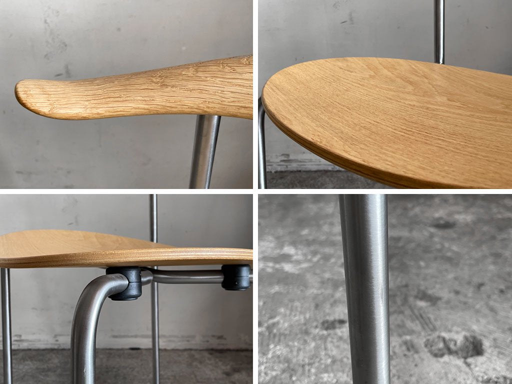 カールハンセン&サン Carl Hansen & Son CH88T ダイニングチェア オーク材 ステンレススチールフレーム ハンス・J・ウェグナー 北欧家具 ■